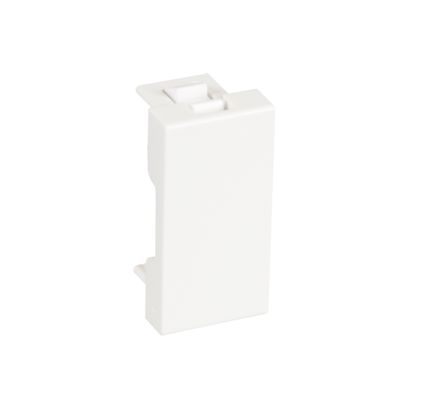 Вставка-заглушка Netlan типа Mosaic 22,5x45 мм, белая, 10 шт.