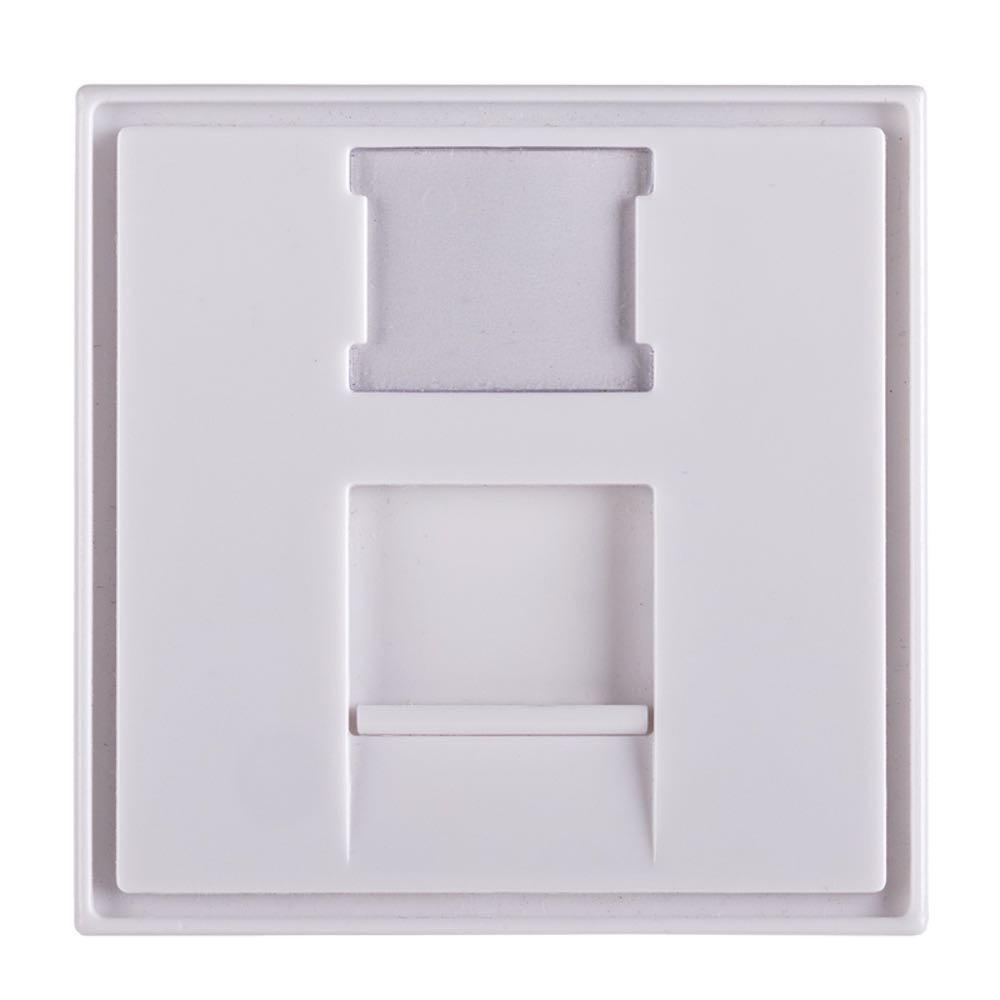 Вставка Maxicord 45х45мм для 1 модуля Keystone Jack, белая
