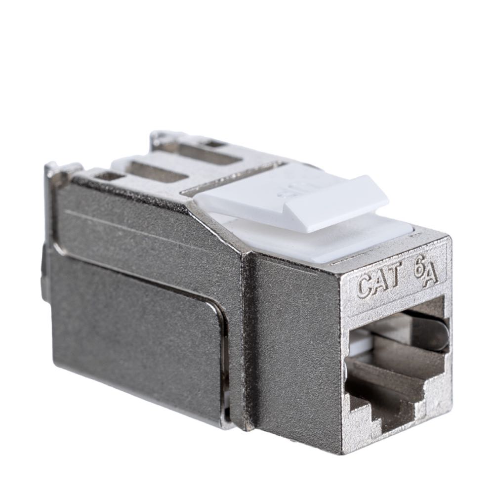 Модуль Maxicord Keystone Jack RJ-45(8P8C) кат.6A FTP DUAL IDC 90 градусов Toolless